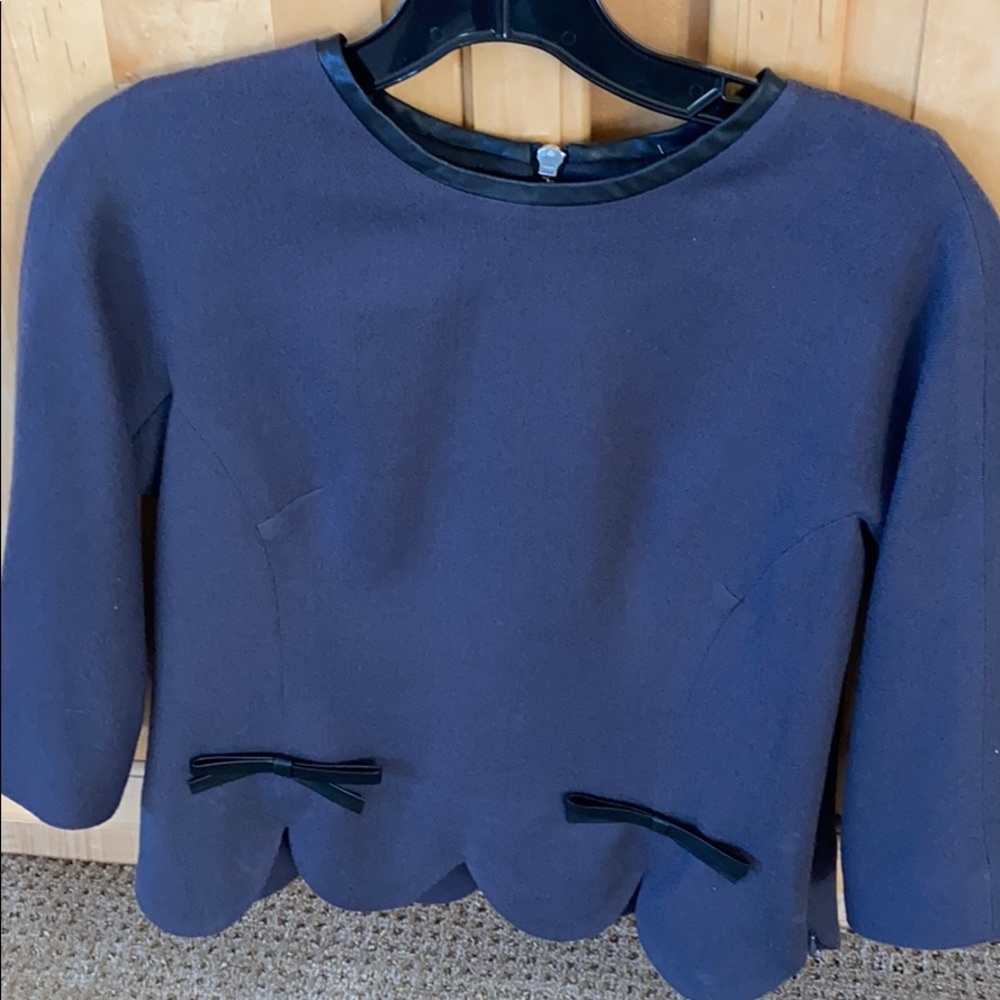 Lined wool top
